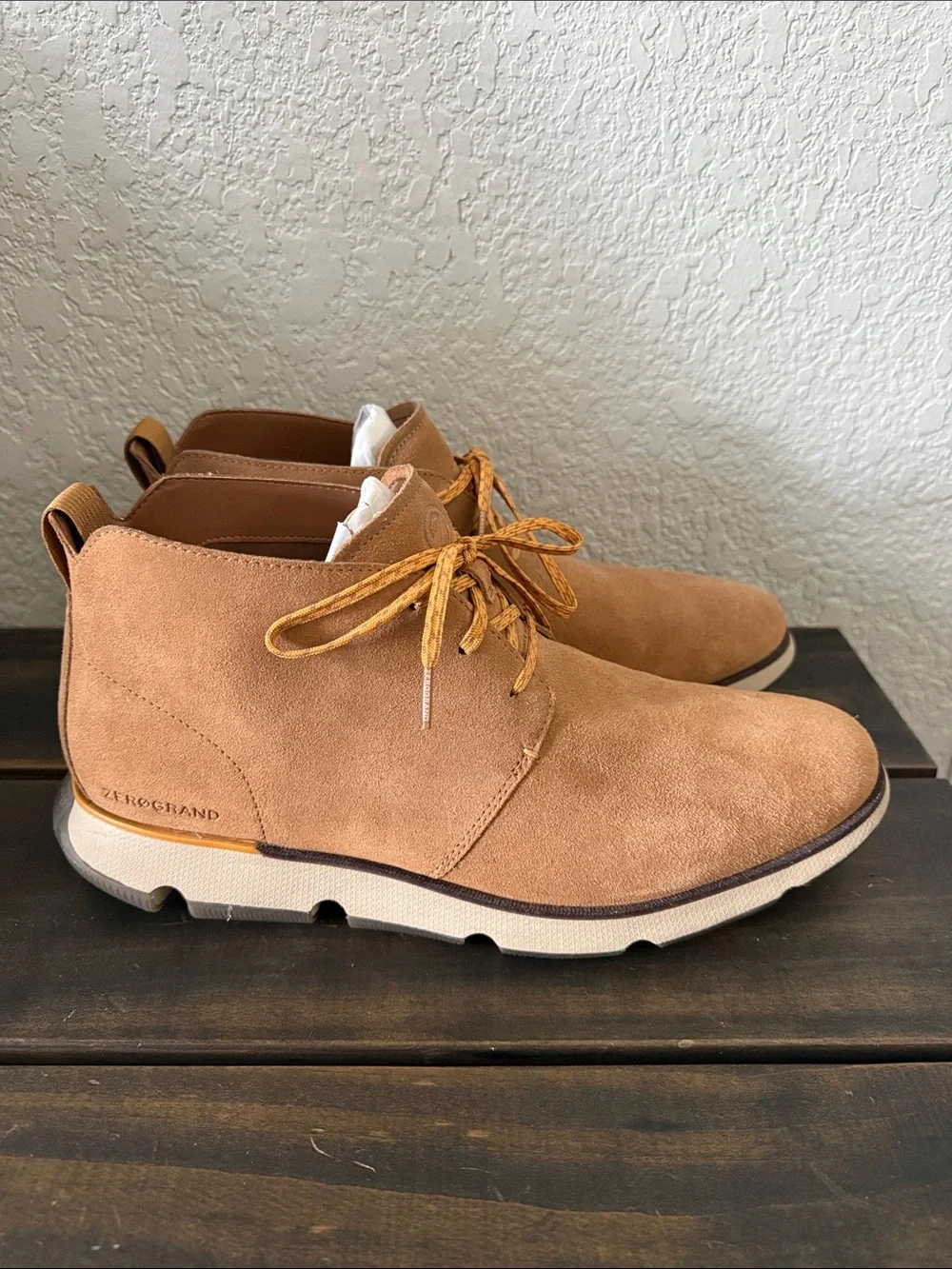 Cole Haan Tan Suede Chukka Boots
